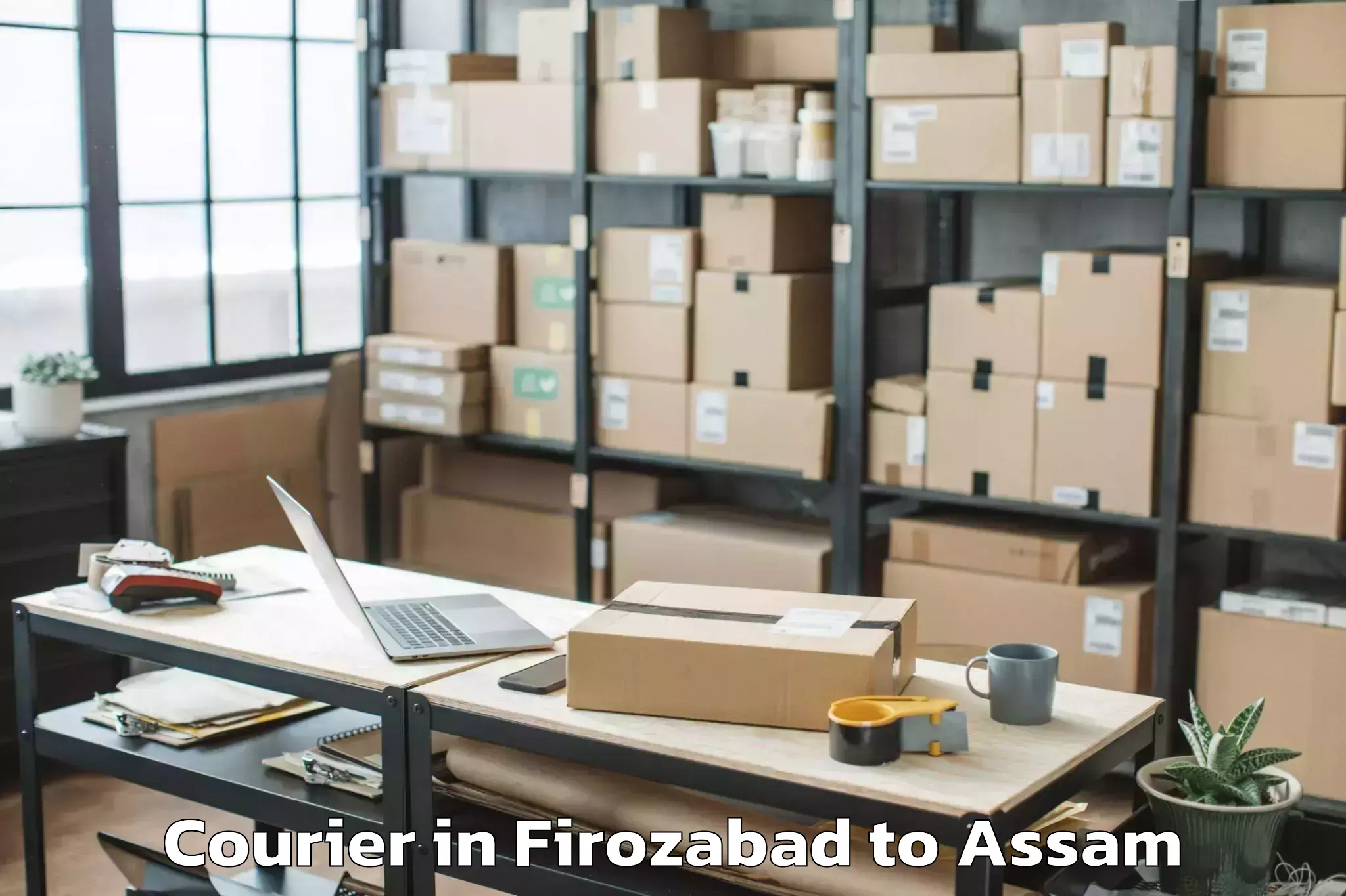 Book Your Firozabad to Dhing Courier Today